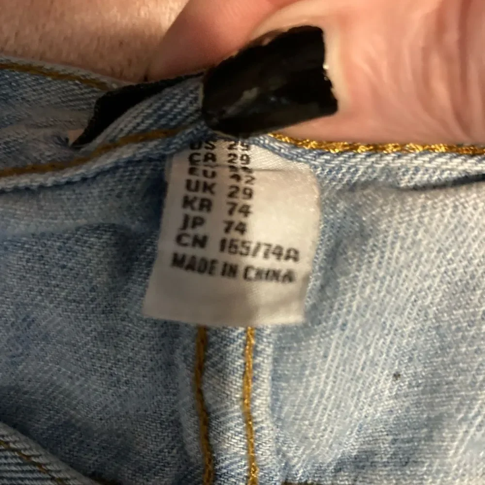Forever 21 Distressed Light Blue Jean Shorts - Picture 2 of 5
